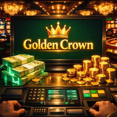 Cash out process at Golden Crown